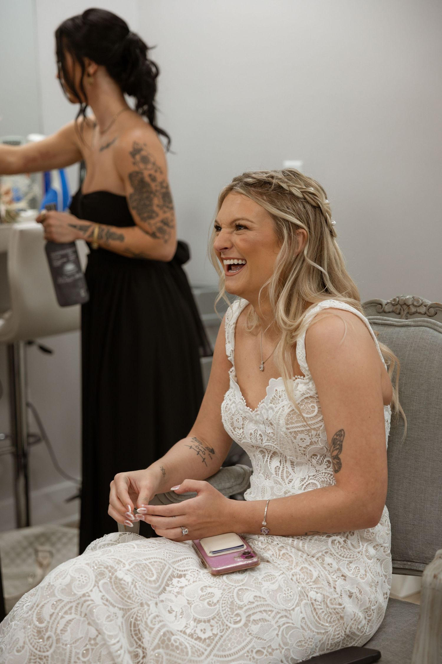 Laid-back North Georgia wedding reception photography