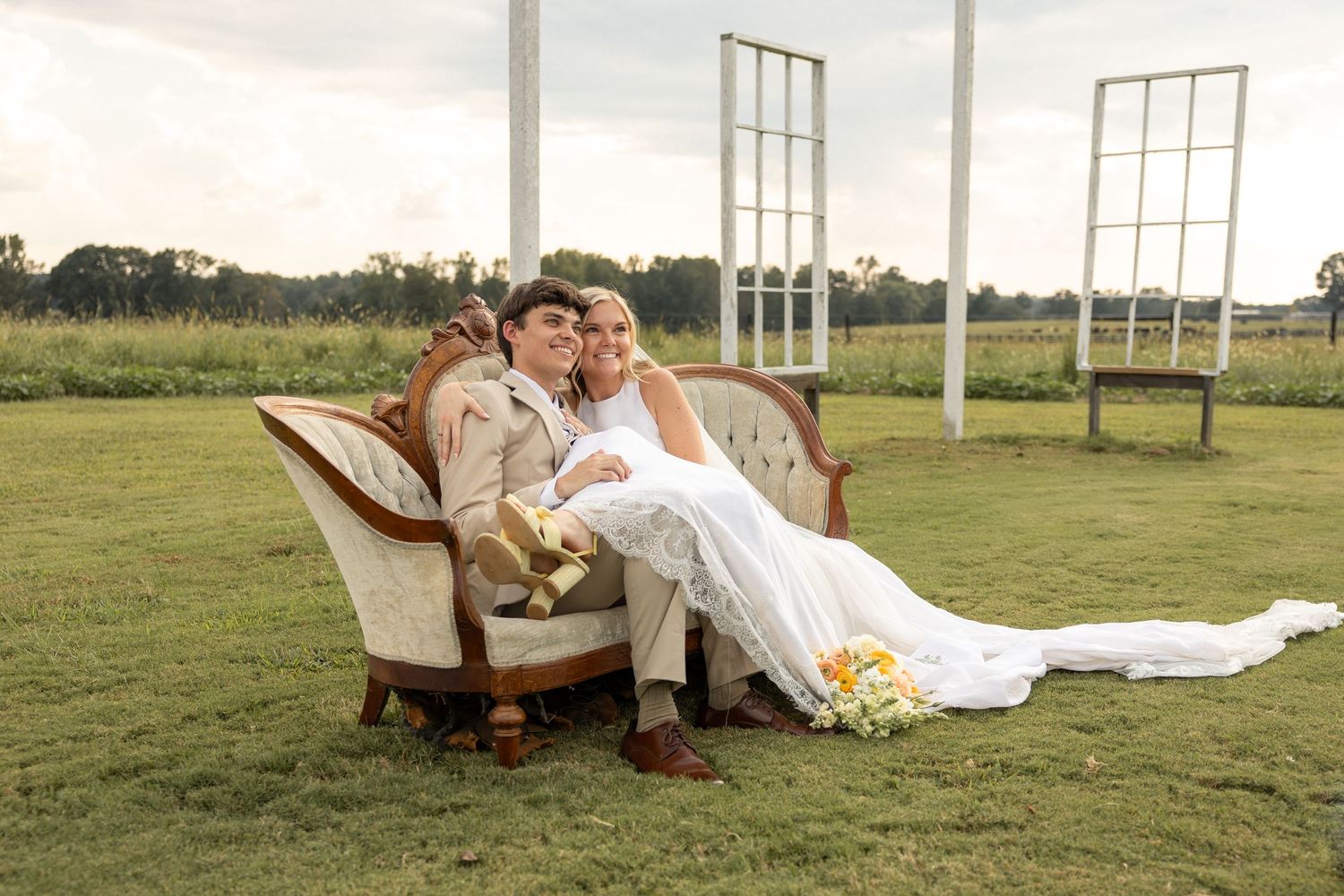Documentary-style wedding photography in Atlanta, GA capturing a couple’s emotional day with warm, true-to-life colors and candid moments.