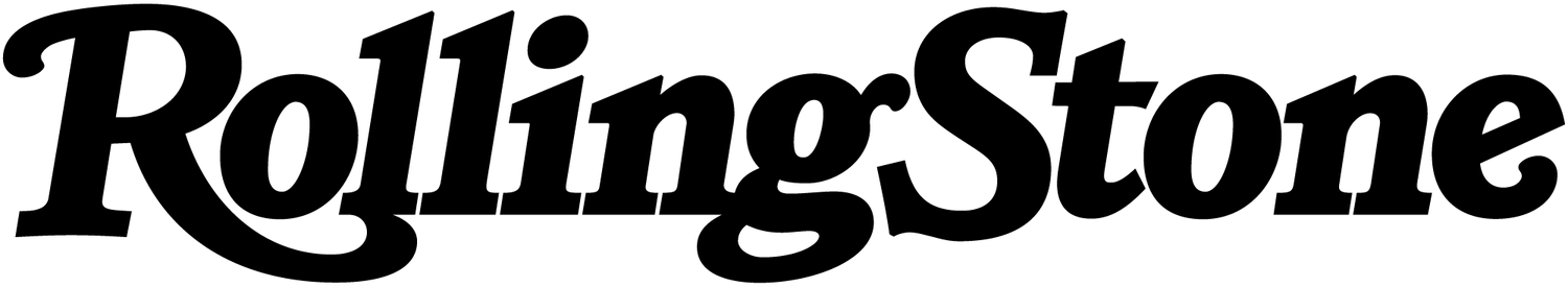 Classic Rolling Stone magazine logo in bold black text.