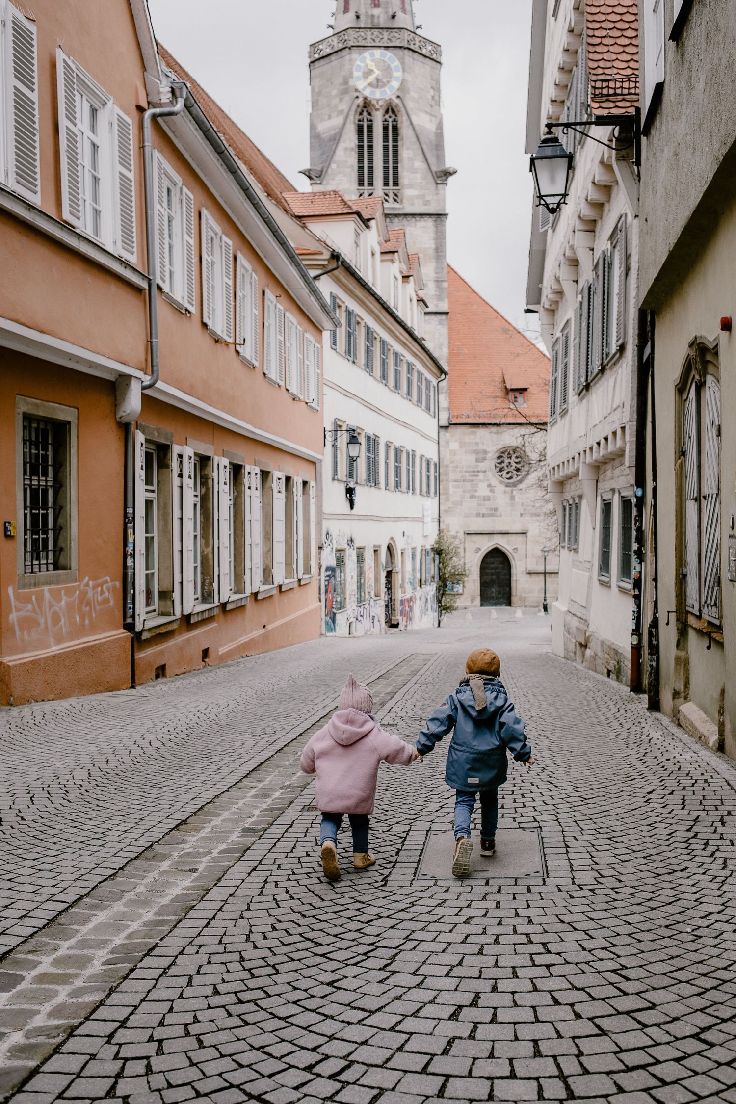Kinder, Geschwister, Tübingen Altstadt, Familienbilder