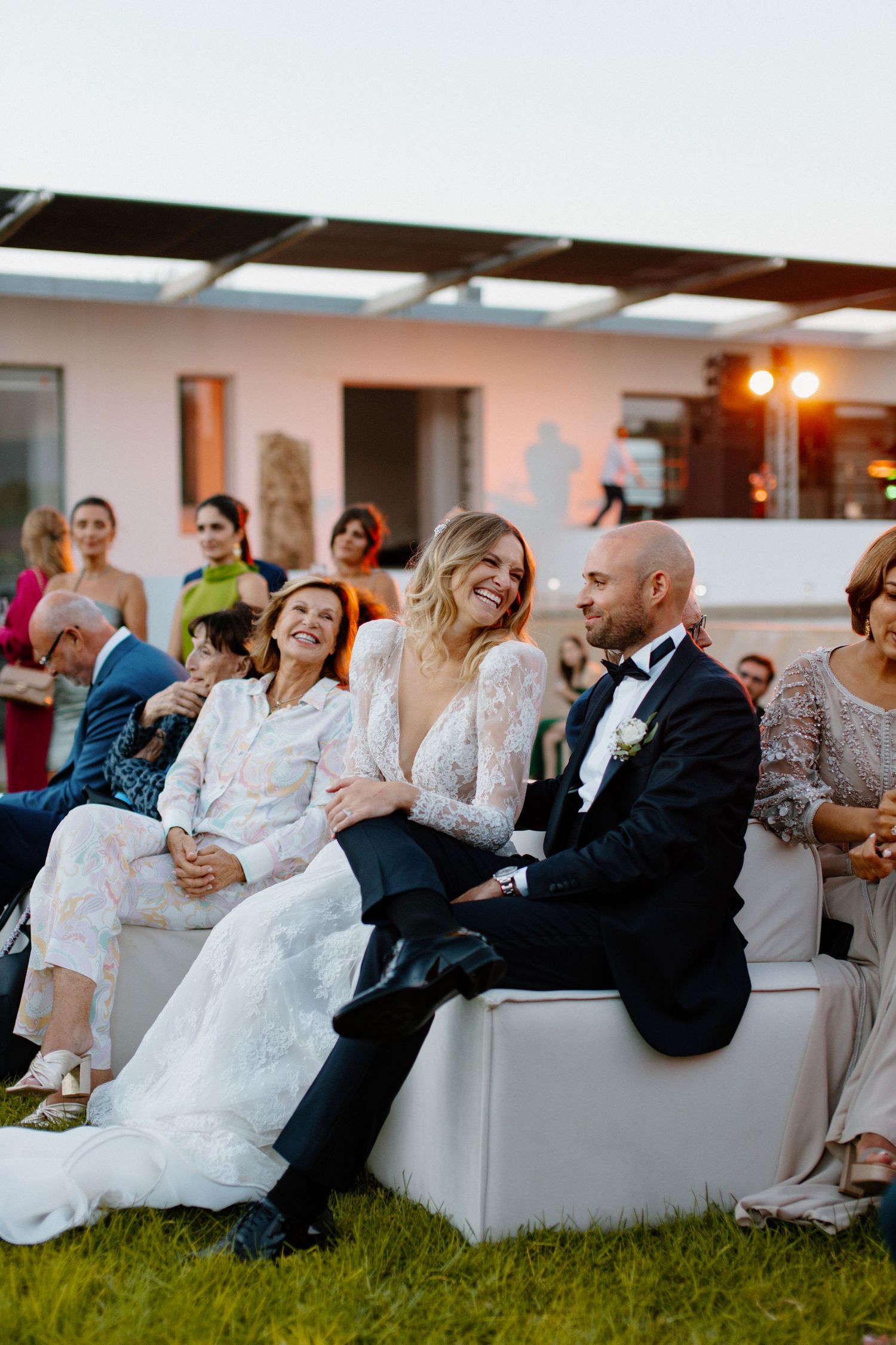 Elegant French couple wedding in Marrakech countryside