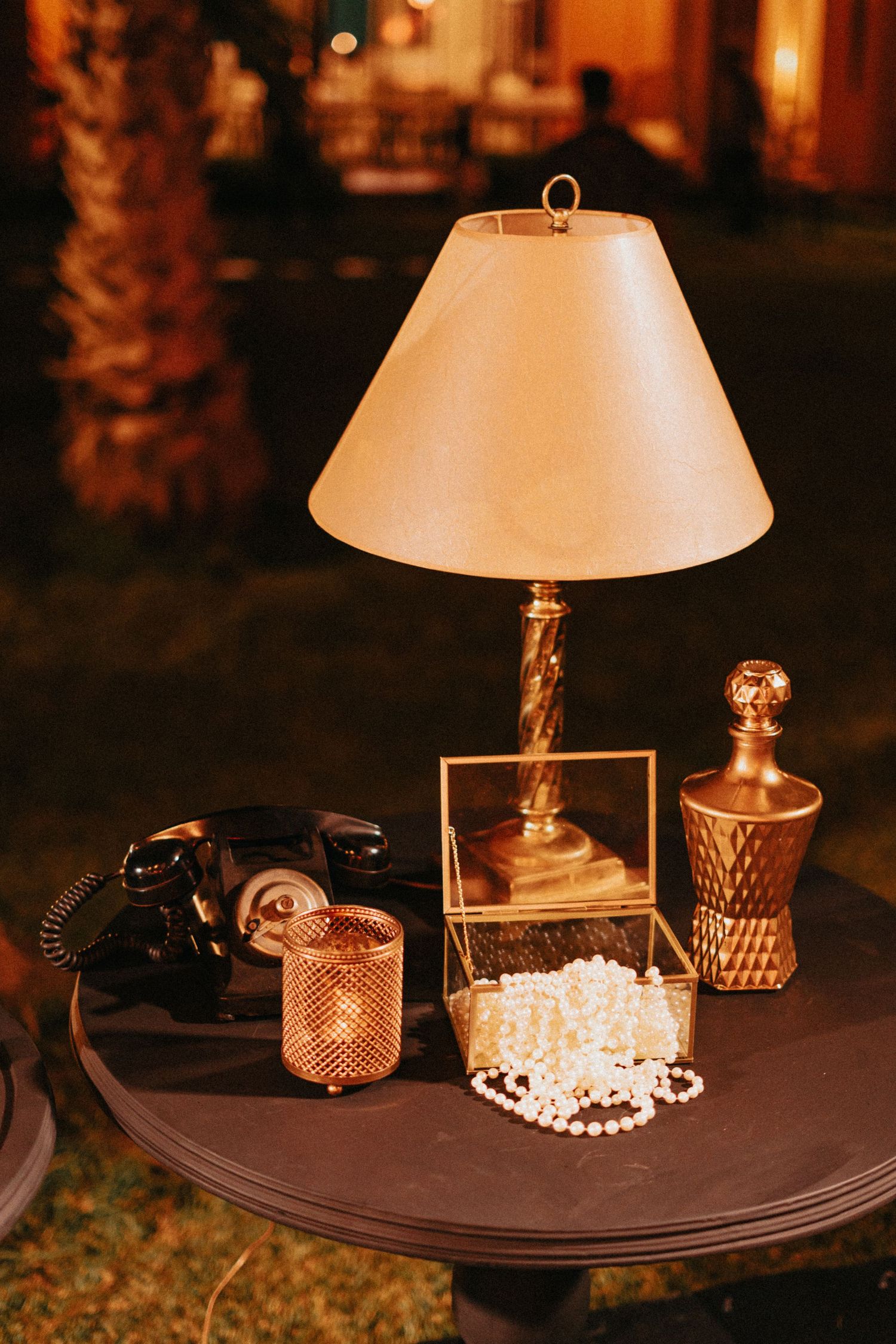 Gatsby-style wedding dinner in Morocco