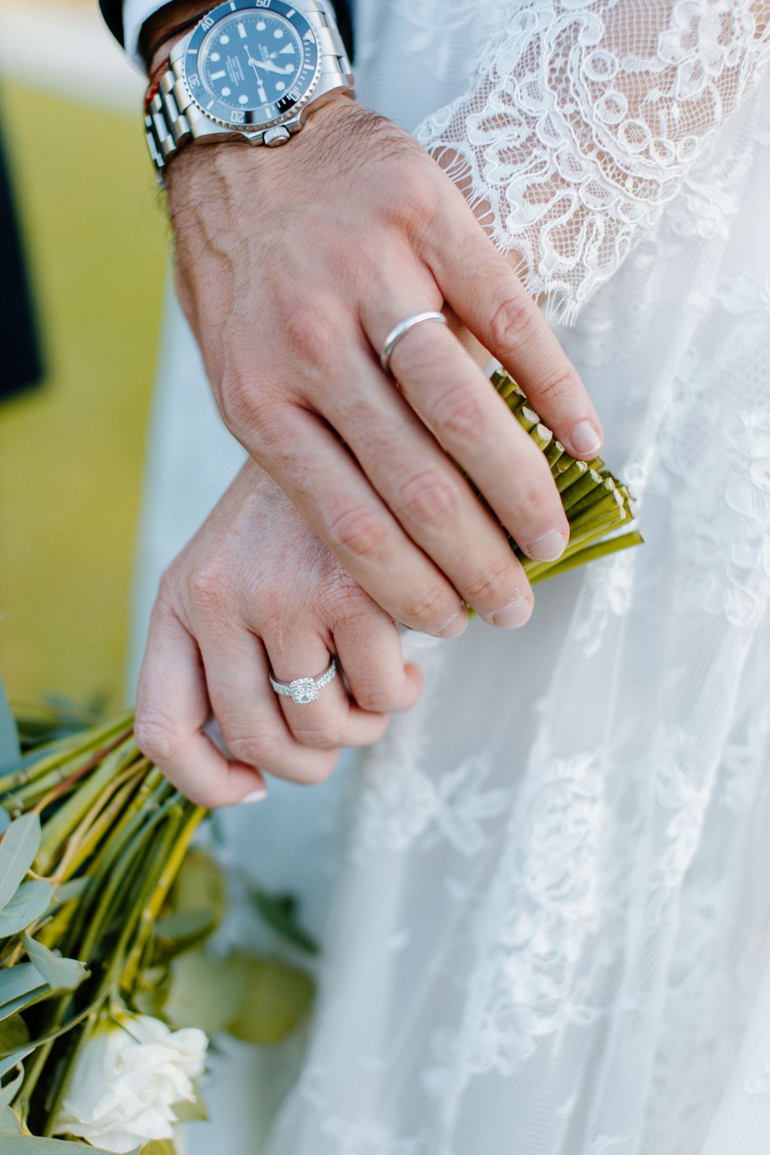 Elegant French couple wedding in Marrakech countryside