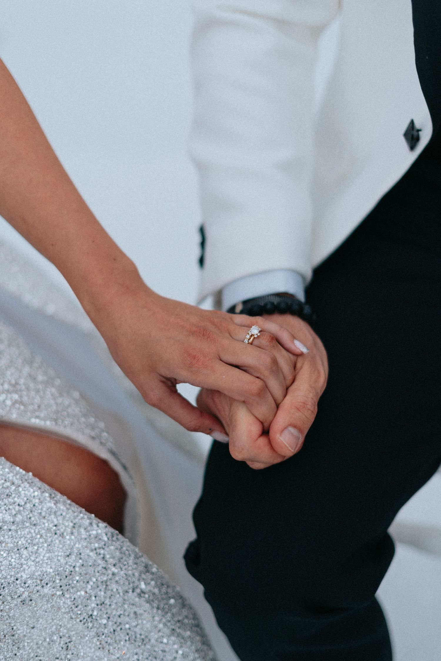 White wedding ceremony setup in Marrakech