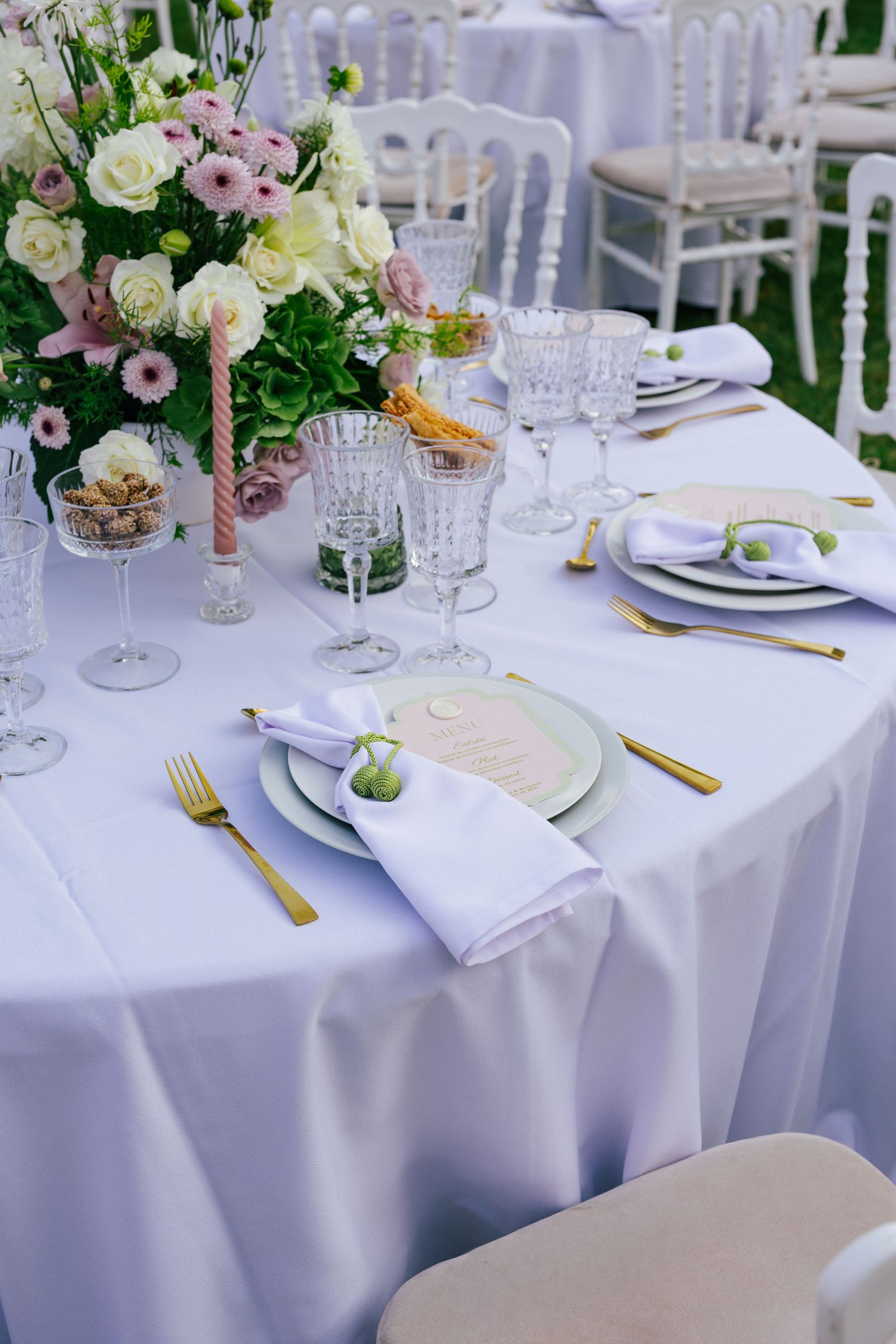 wedding dinner table setup marrakech wedding planner