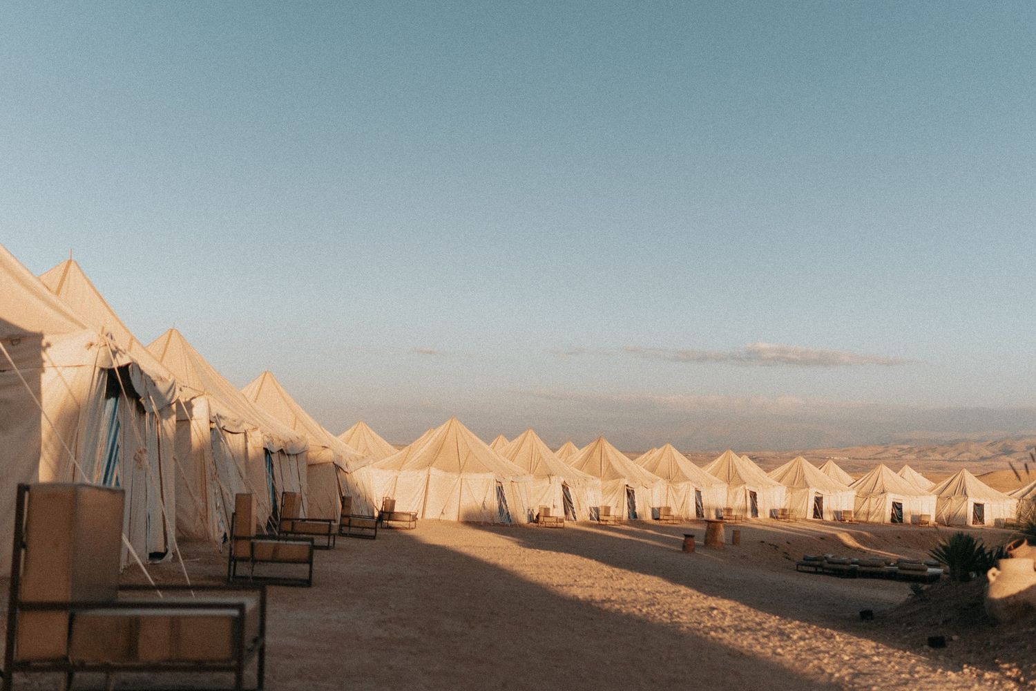 Emotional vows during Agafay Desert ceremony