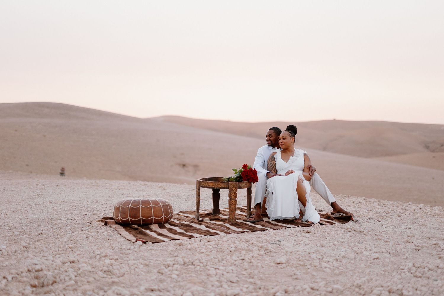 proposal in agafay desert marrakech
