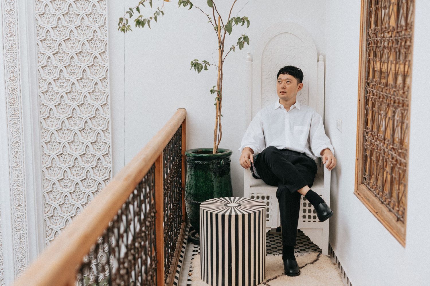 styled groom in riad