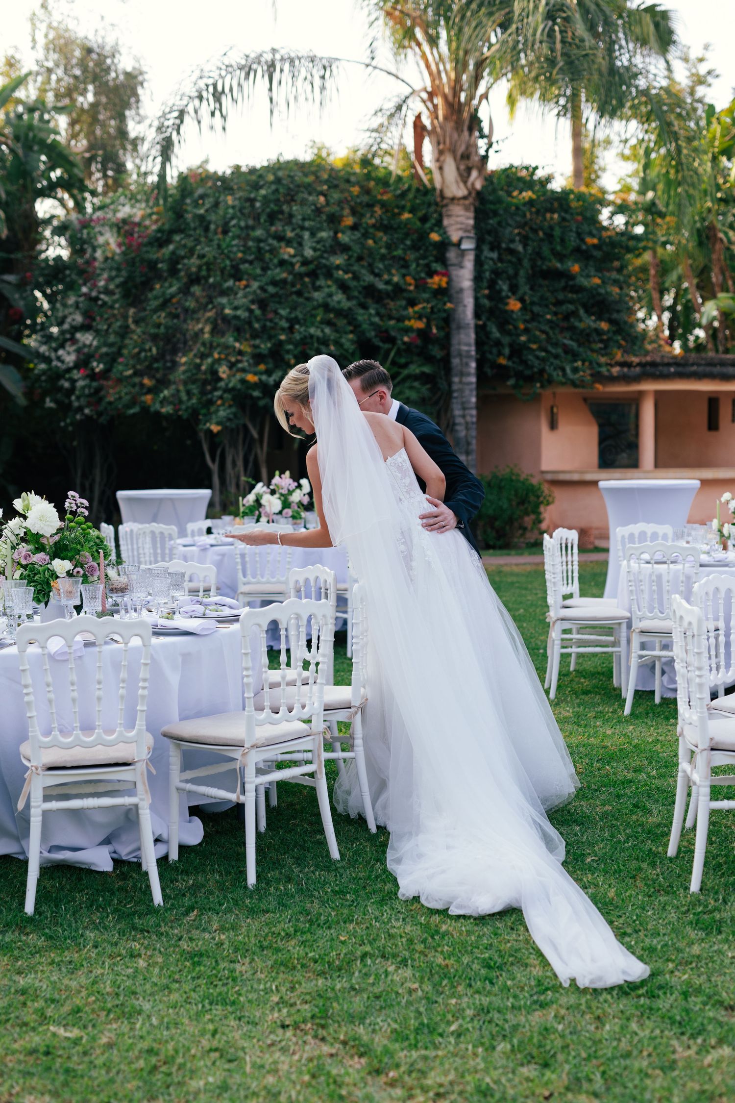 wedding dinner table setup marrakech wedding planner