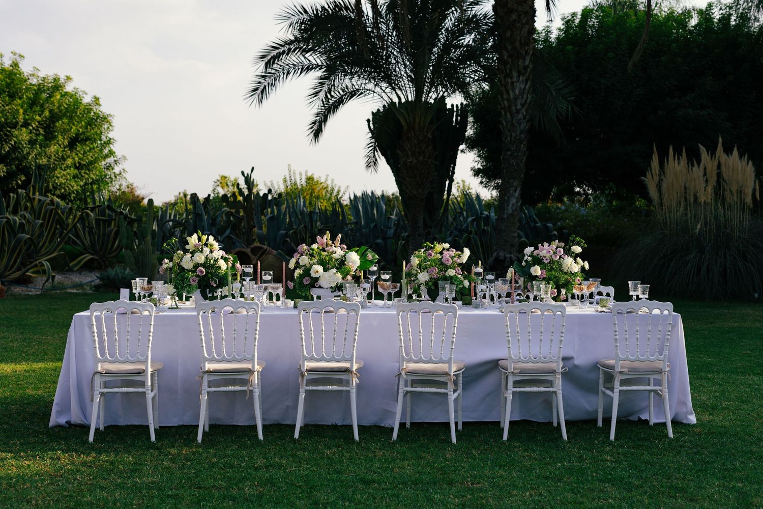 wedding dinner table setup marrakech wedding planner