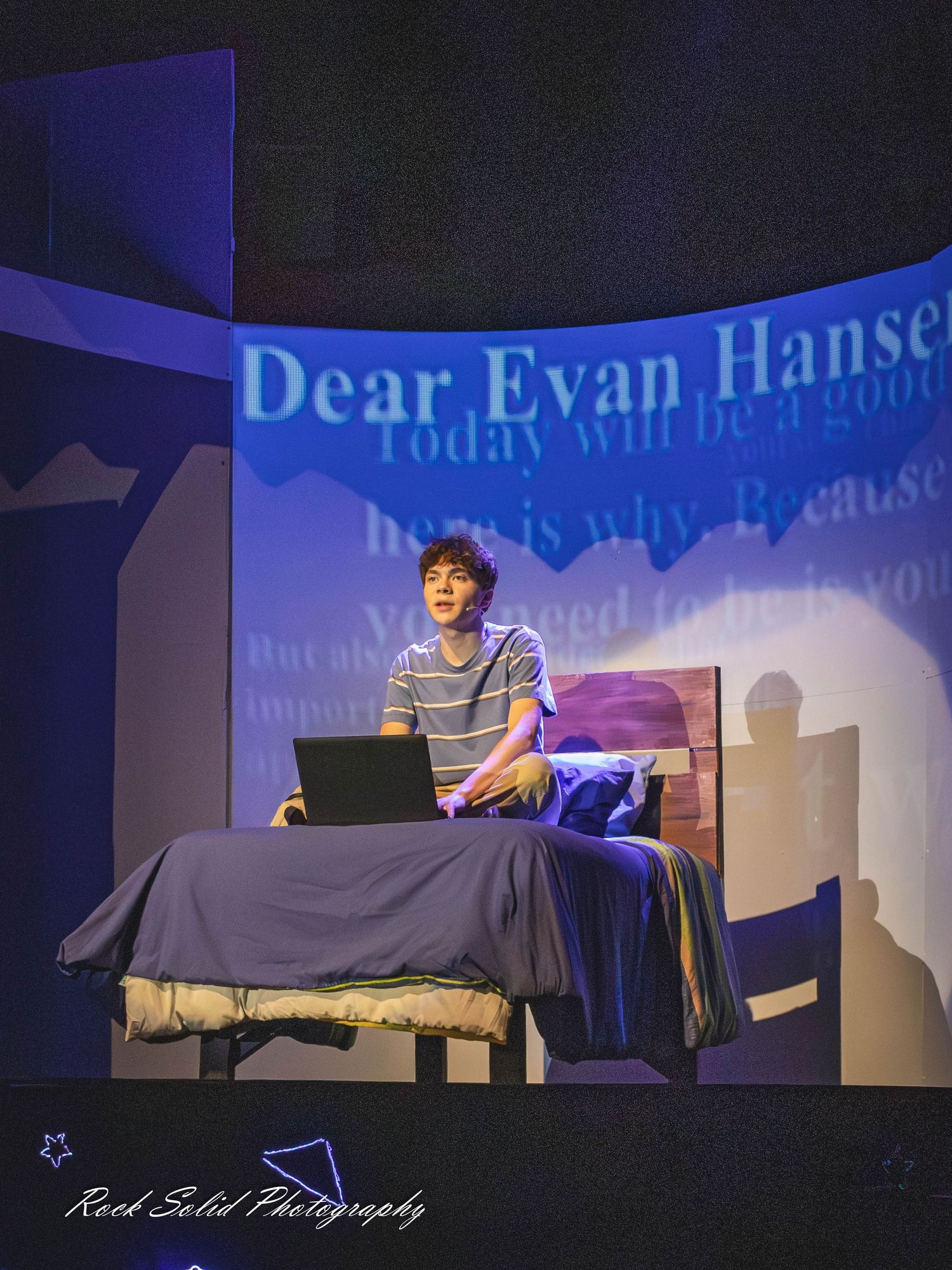 Professional photography for Dear Evan Hansen at Bay City Central. Capture emotional, theater-style portraits you'll treasure forever.