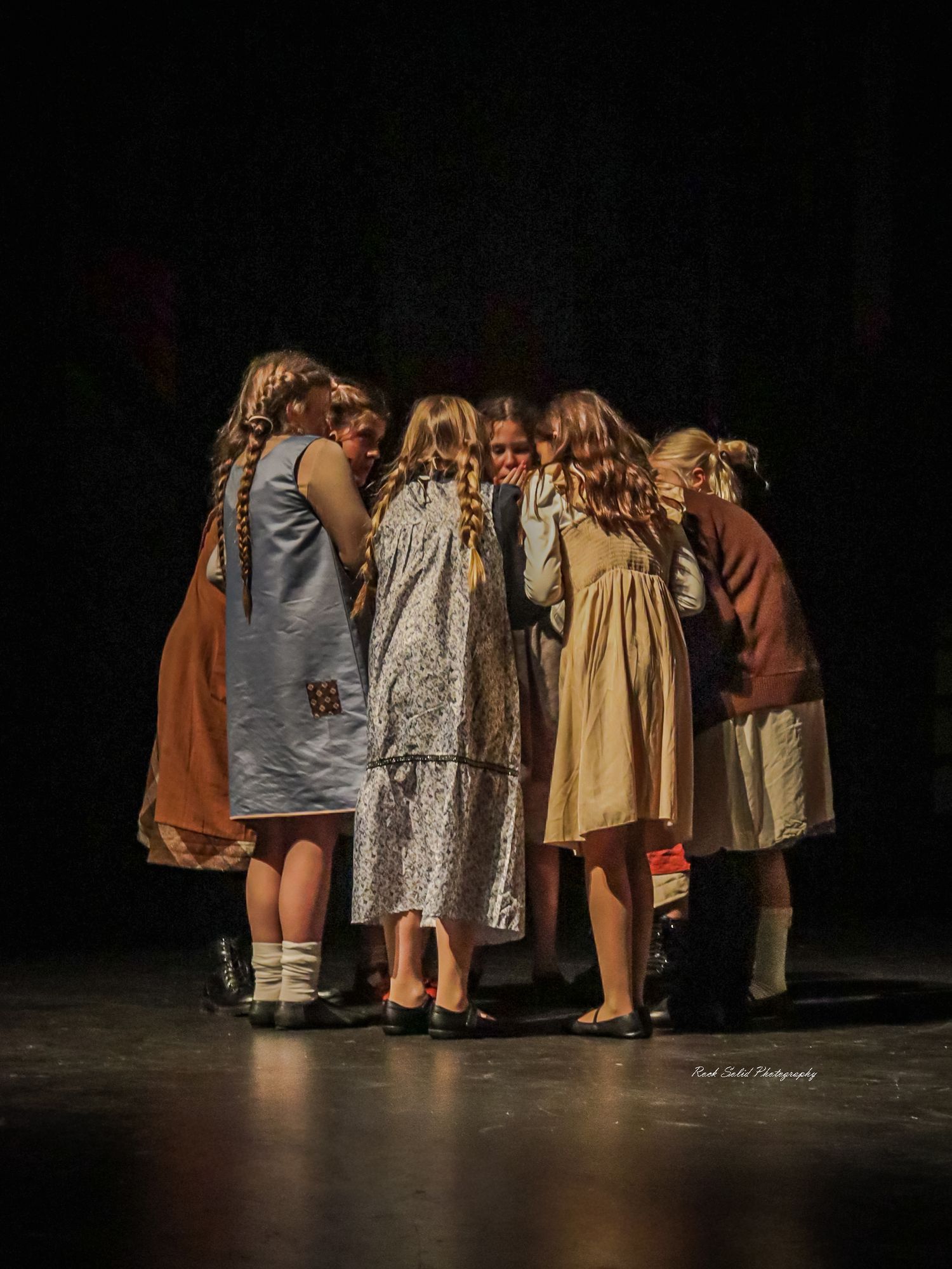 Theater Production- Browse official on-stage product images, dynamic cast photos, and scenic set designs for Annie at Bay City Central