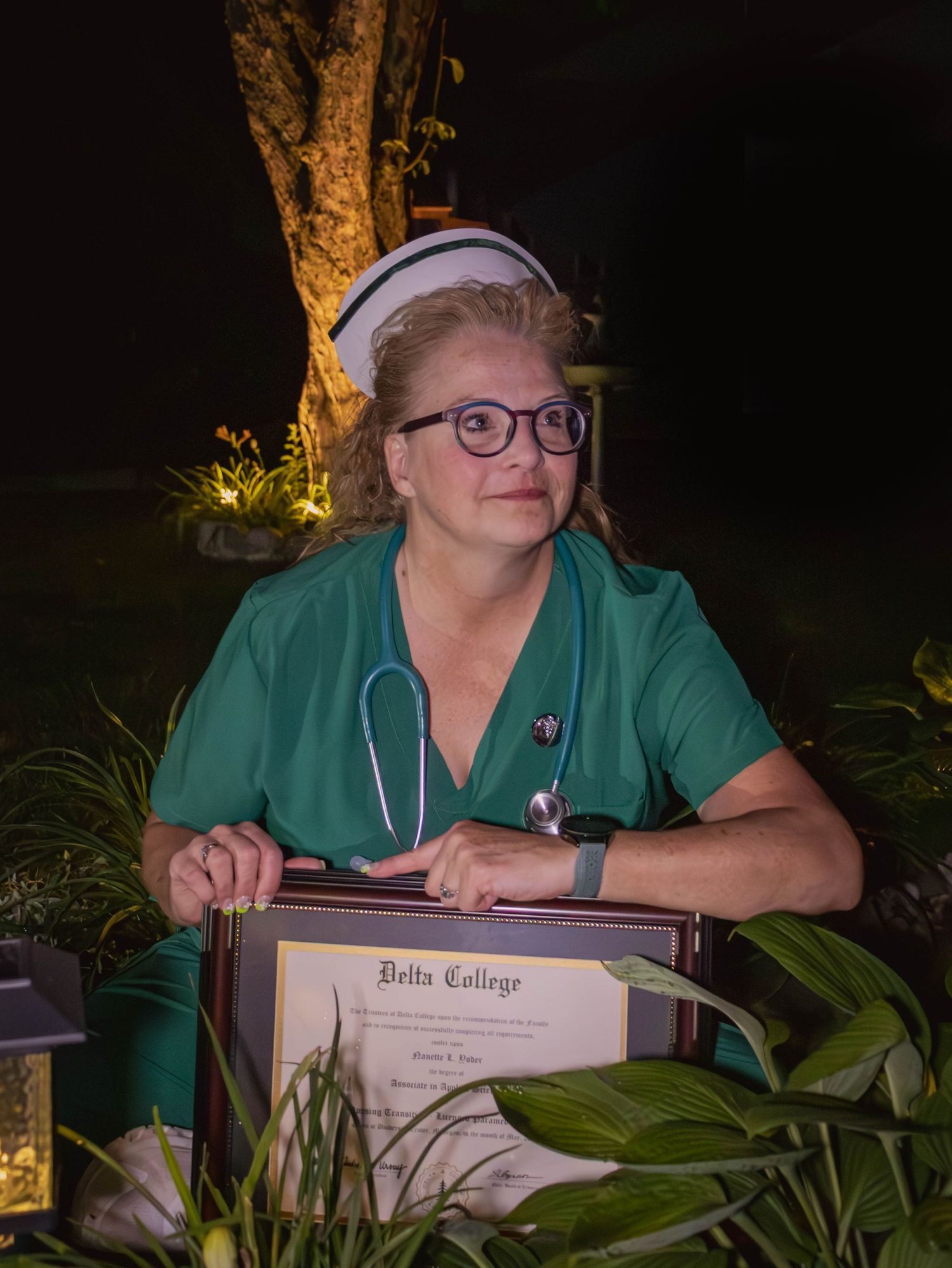 Specializing in evening nursing graduation session in Bay City, Mi
