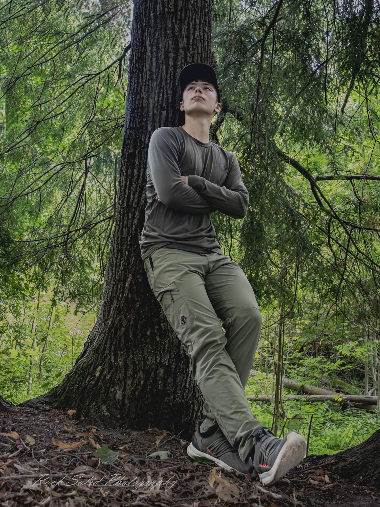 Specializing in men's, senior picture session in the woods, Coleman, Mi