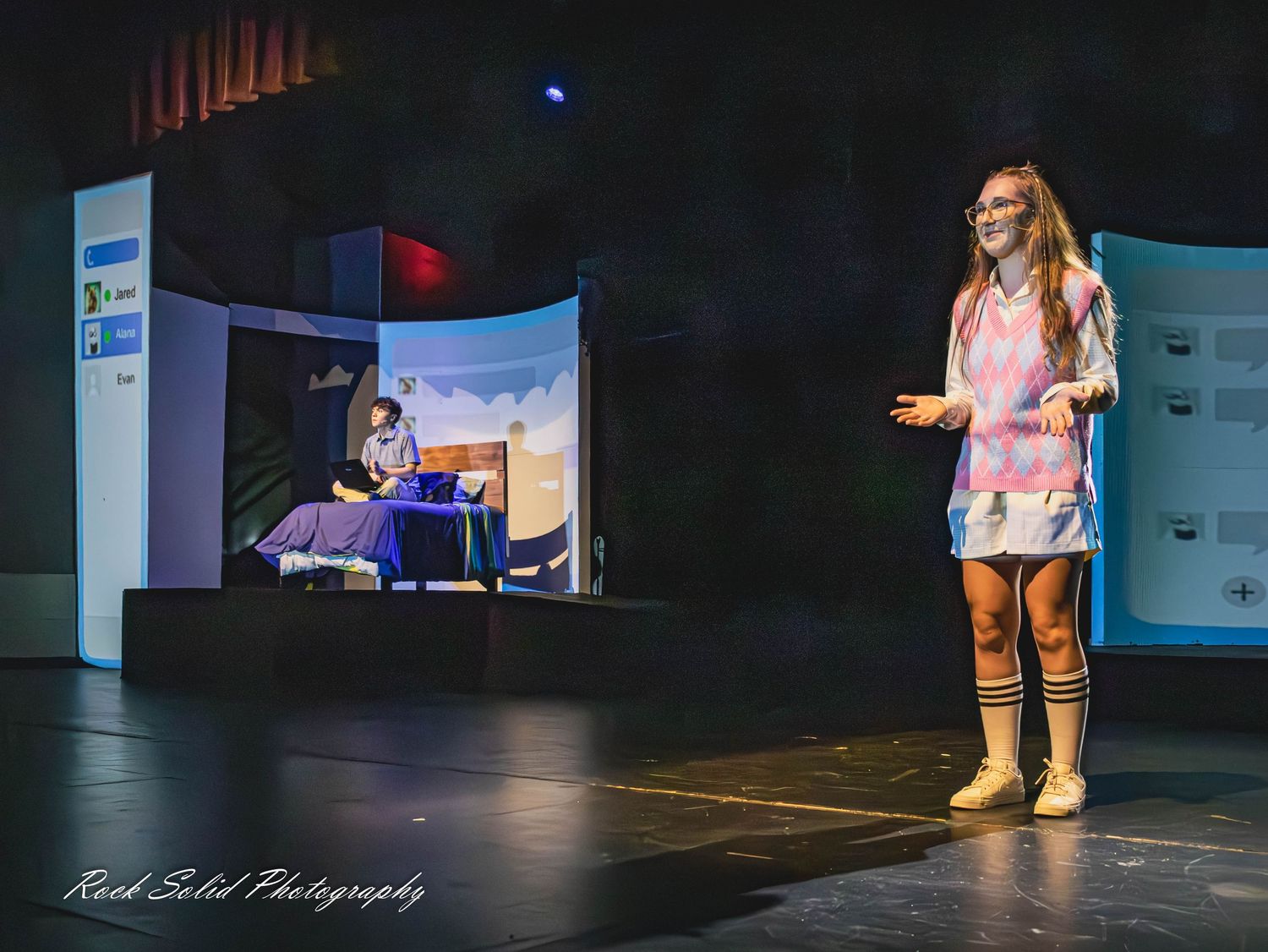 Professional photography for Dear Evan Hansen at Bay City Central. Capture emotional, theater-style portraits you'll treasure forever.