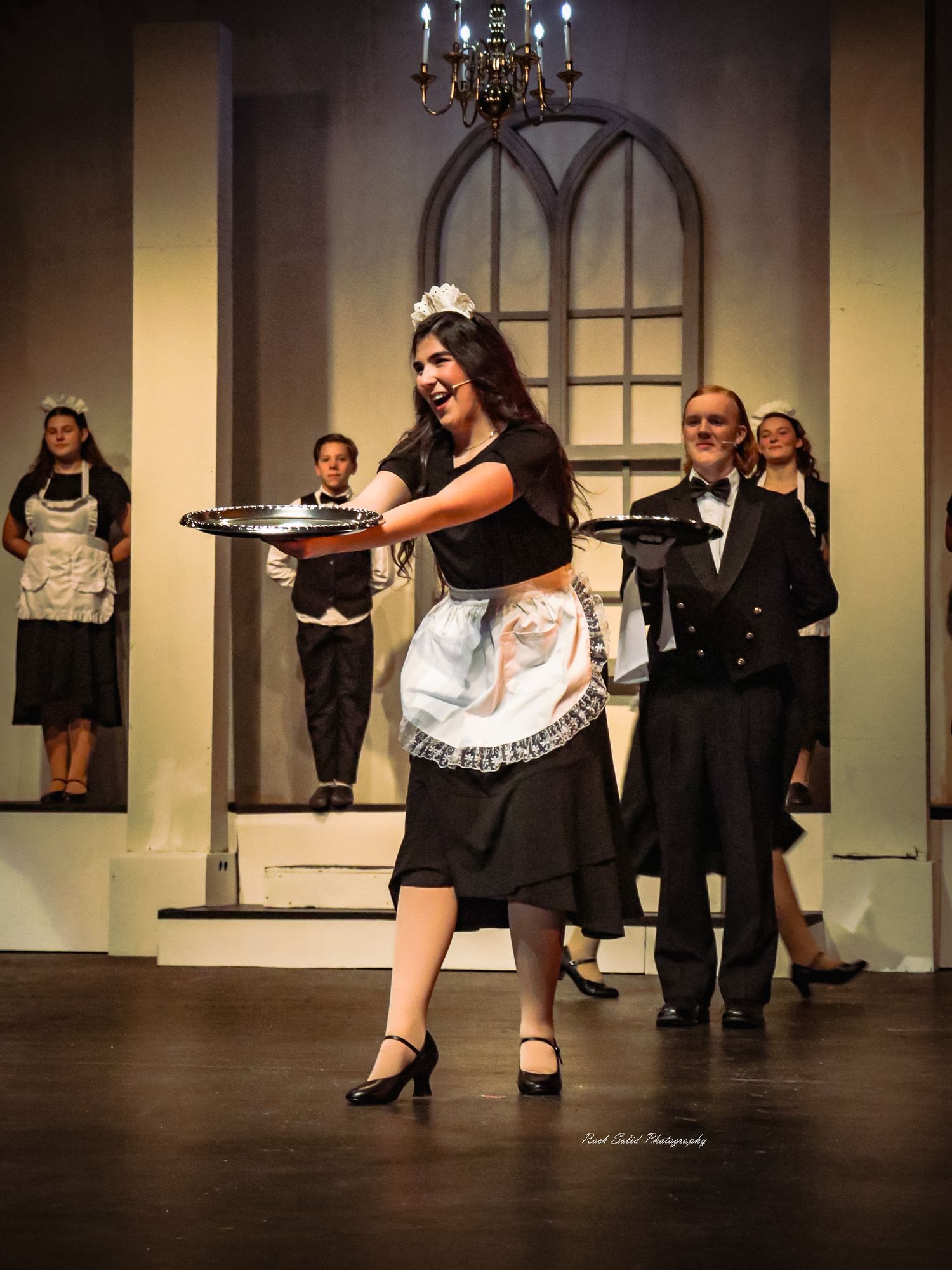 Theater Production- Browse official on-stage product images, dynamic cast photos, and scenic set designs for Annie at Bay City Central