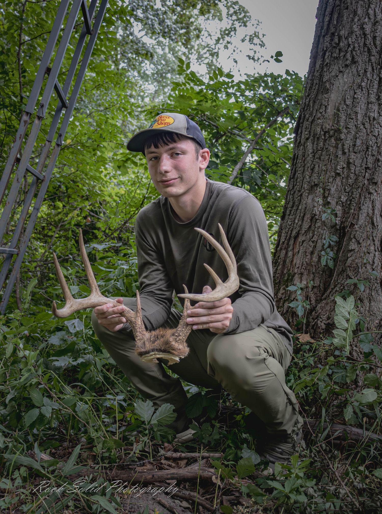 Specializing in men's, senior picture session in the woods, Coleman, Mi