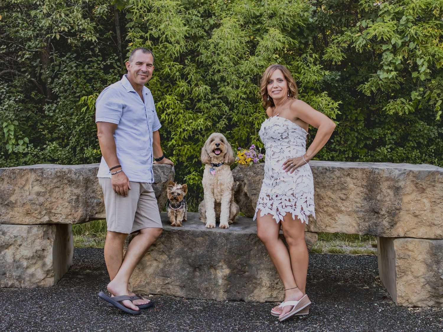Specializing in couple's photo session with puppies, Bay City, Michigan