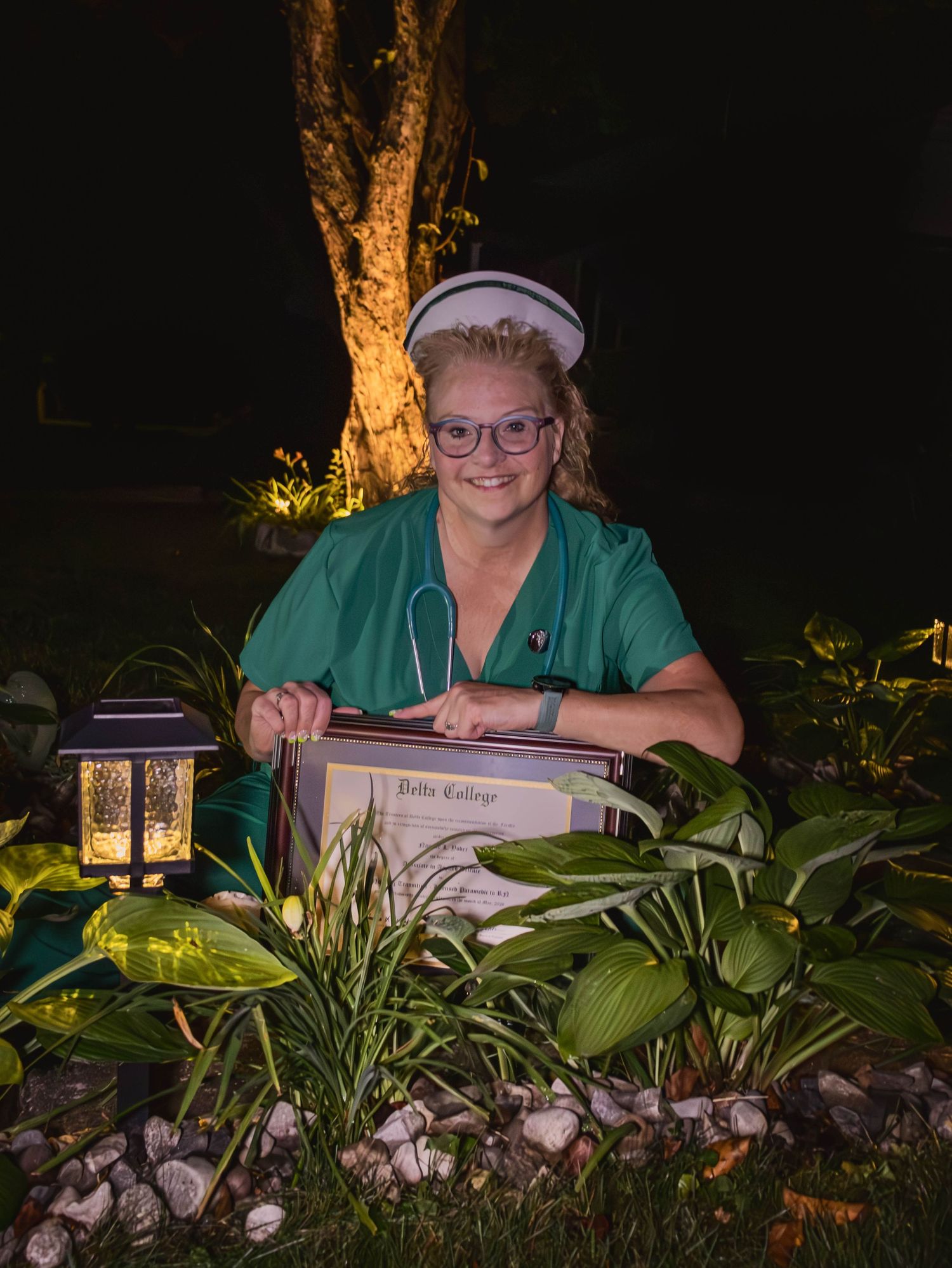 Specializing in evening nursing graduation session in Bay City, Mi