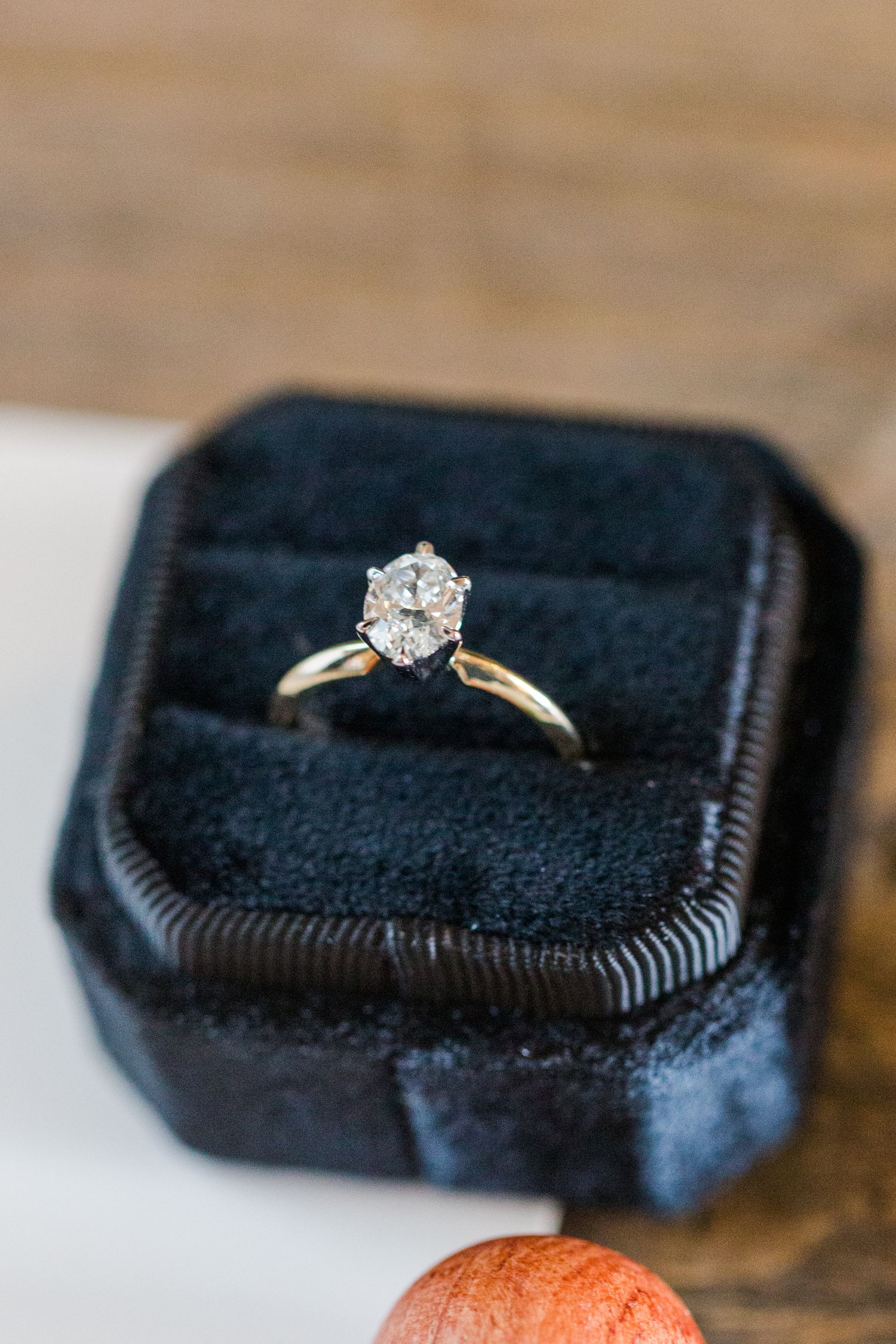 engagement ring in box