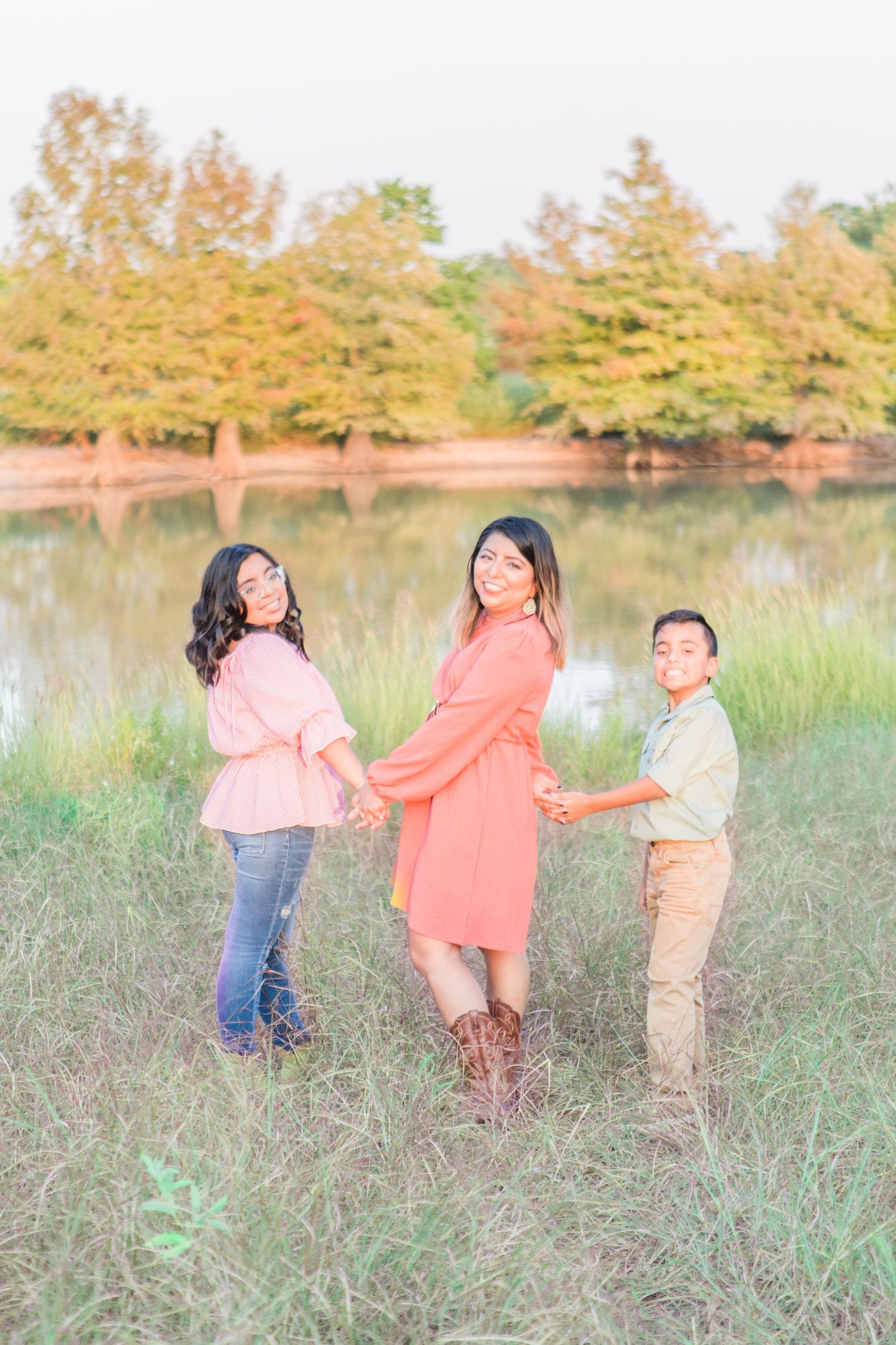 mom with kids photo