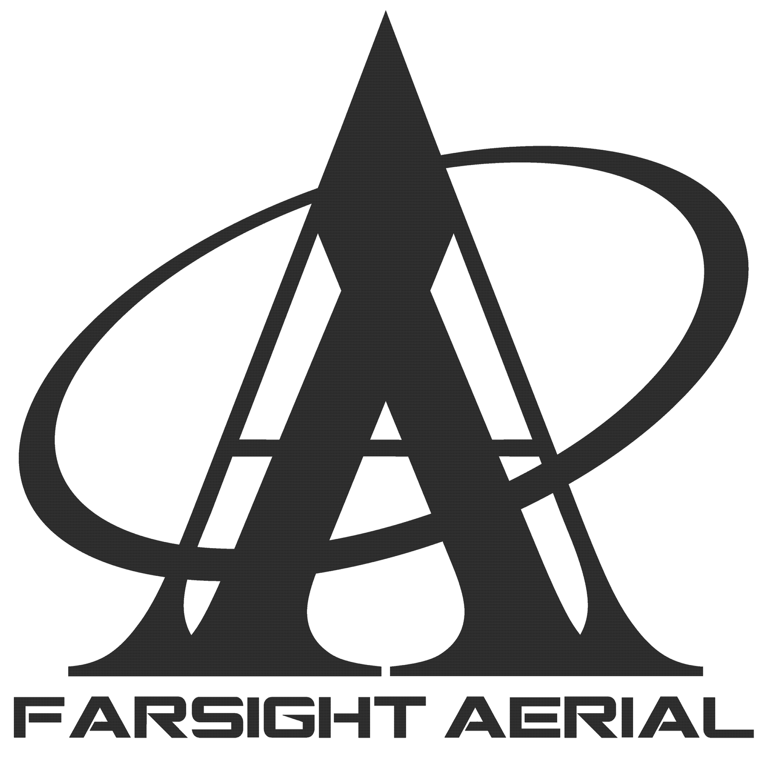 Modern black corporate logo designs showing variations of letter A shapes.