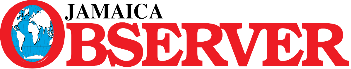 Jamaica Observer newspaper logo in red and blue colors.
