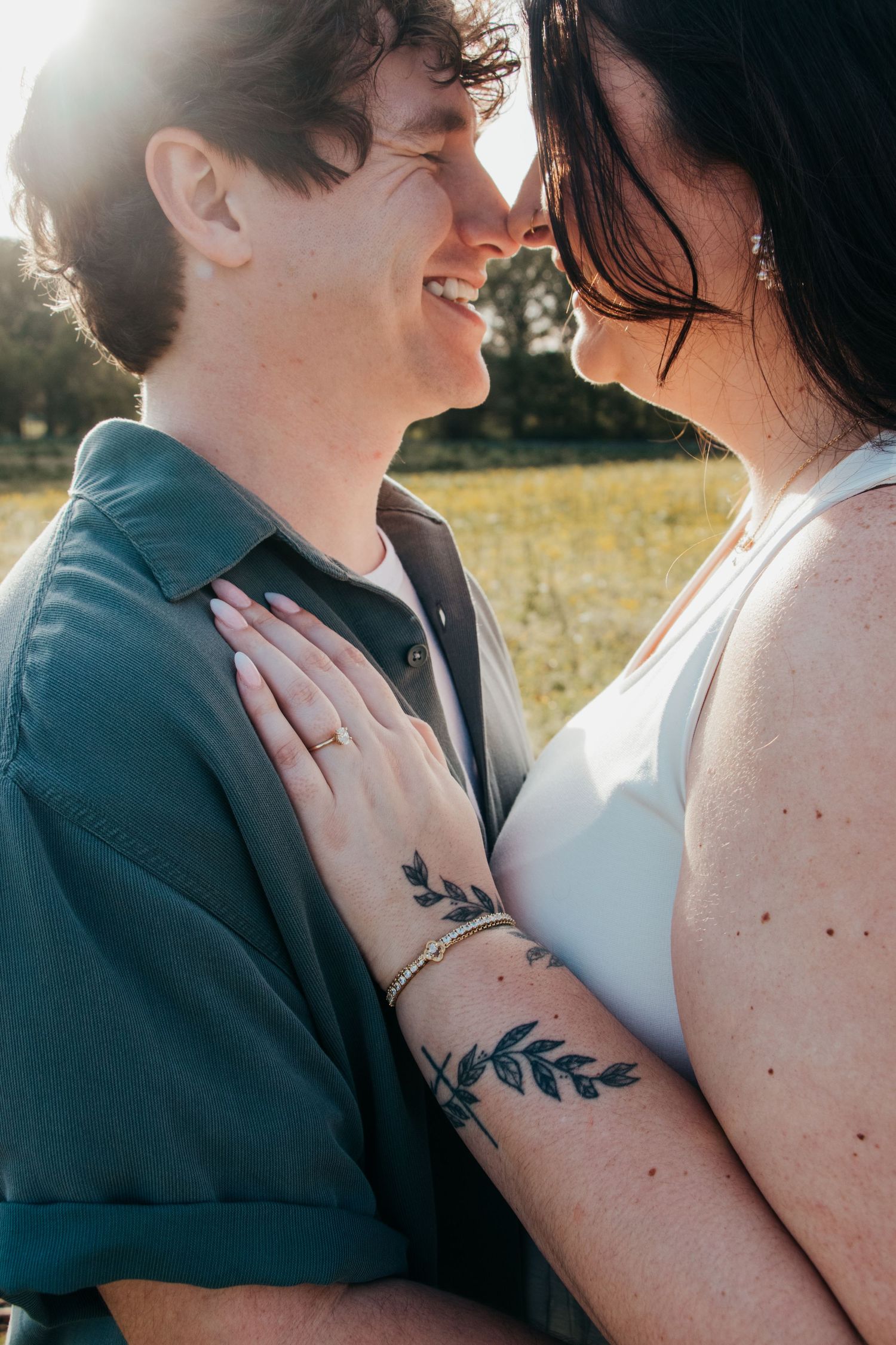 Kentucky wedding photography with candid couple moment