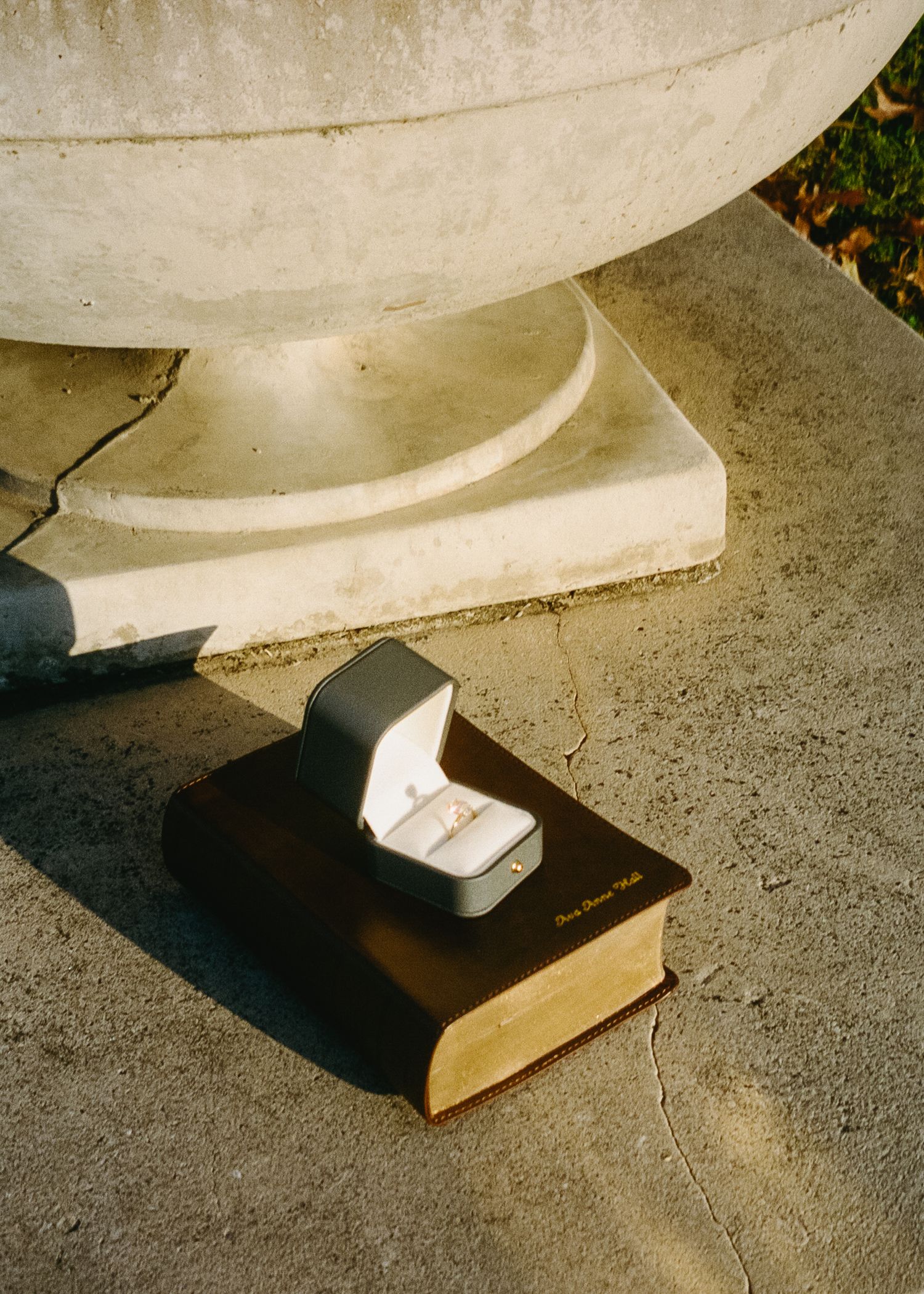 A sequence of photos showing a white porcelain toilet base casting shadows on a concrete floor.