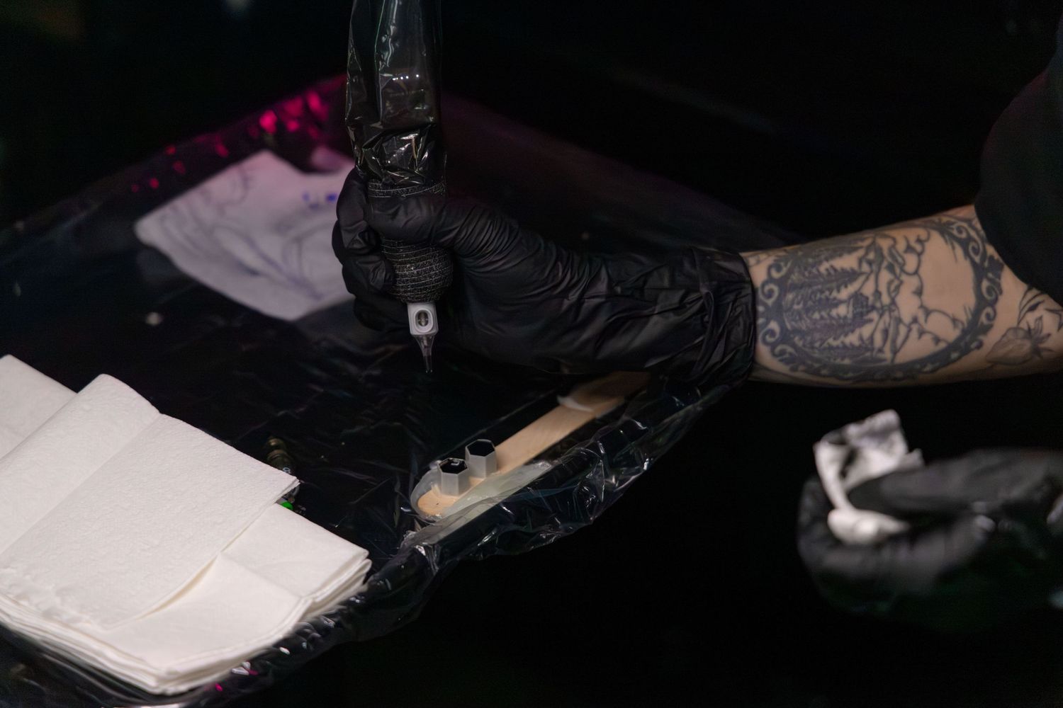 Tattoo Artist branding photography