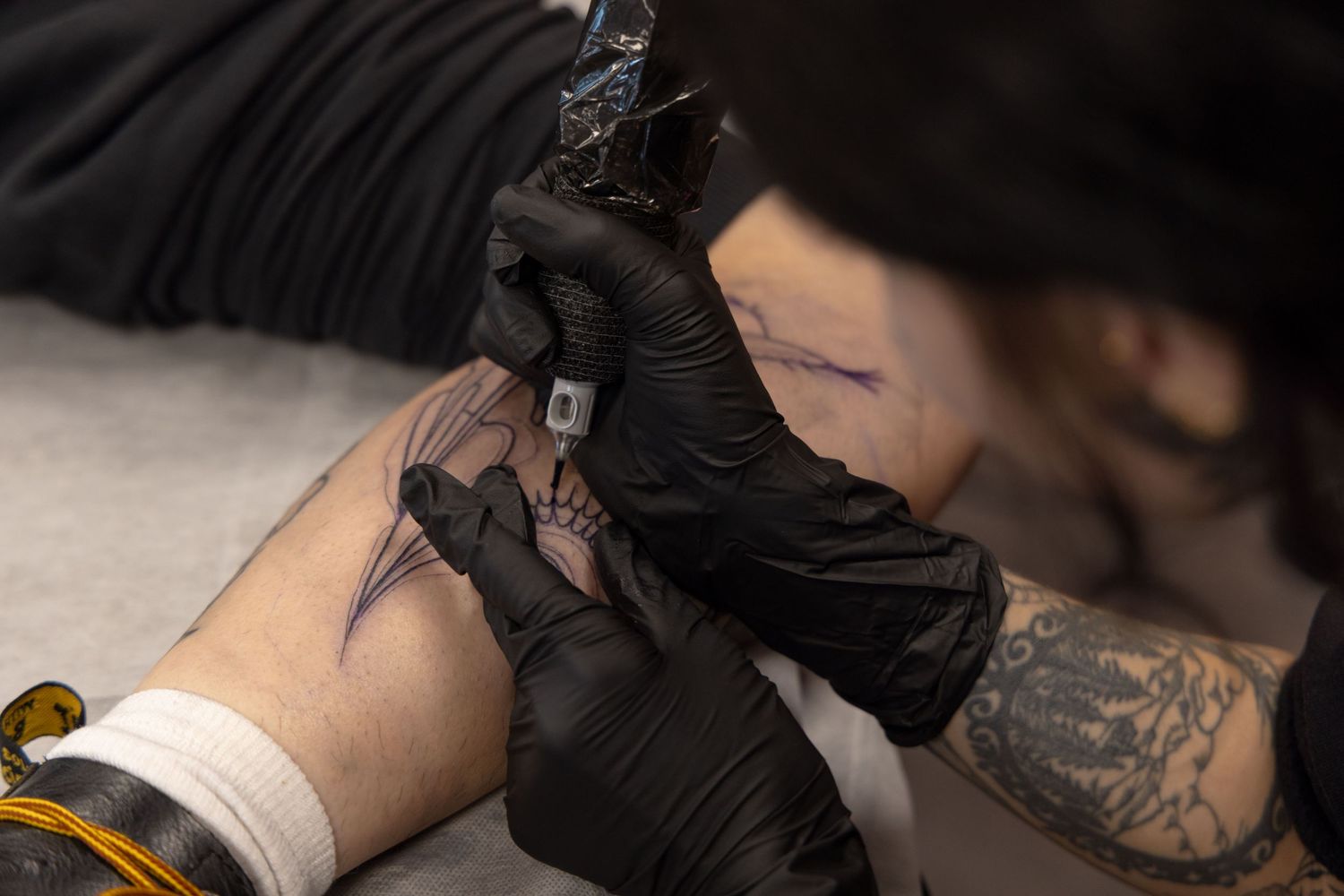 Ren Abate (Ren In Black) Tattooer Branding Photography in Sudbury, Ontario