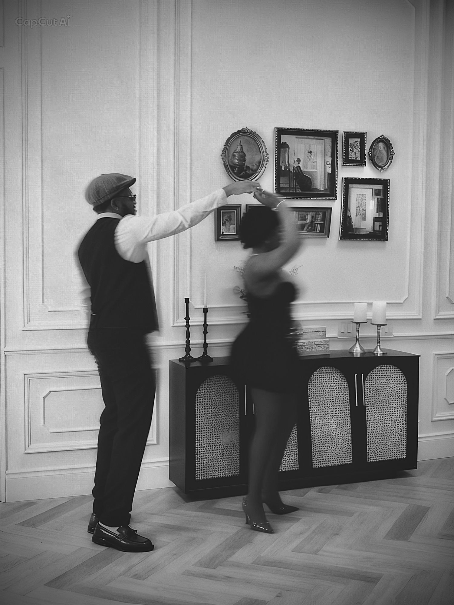 lady and a man dancing