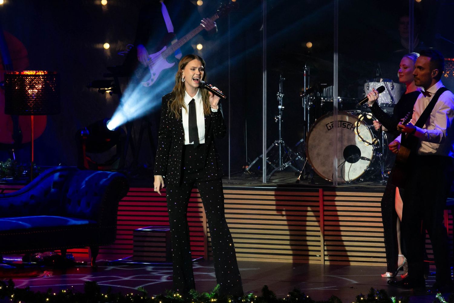 Christmas Night i Karlstad med Bruno Mitsogiannis, Wiktoria, Andreas Weise och Nike Sellmar. Fotograf Rebecca Nordin.