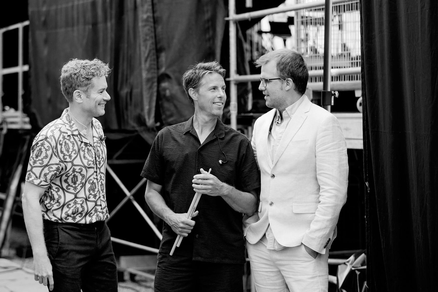 Musikalkväll med Peter Johansson och Emmi Christensson i Vadstena slott. sångkollektivet. Fotograf Rebecca Nordin. Backstage.