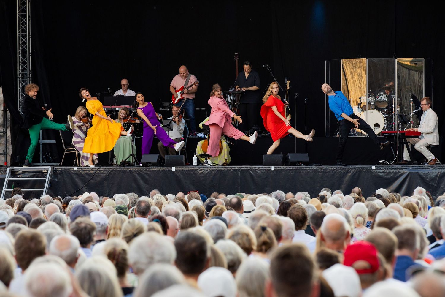 Musikalkväll med Peter Johansson och Emmi Christensson i Vadstena slott. sångkollektivet. Fotograf Rebecca Nordin.