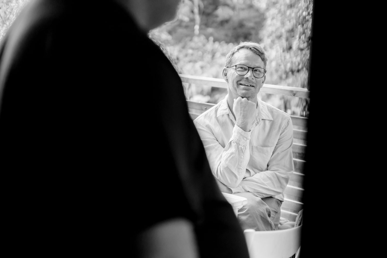 Musikalkväll med Peter Johansson och Emmi Christensson backstage på Vallarnas Friluftsteater.