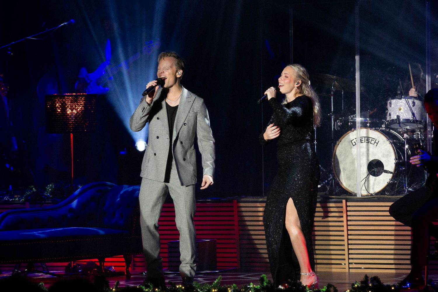 Christmas Night i Karlstad med Bruno Mitsogiannis, Wiktoria, Andreas Weise och Nike Sellmar. Fotograf Rebecca Nordin.