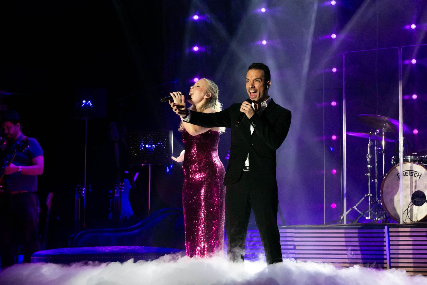 Christmas Night i Karlstad med Bruno Mitsogiannis, Wiktoria, Andreas Weise och Nike Sellmar. Fotograf Rebecca Nordin.