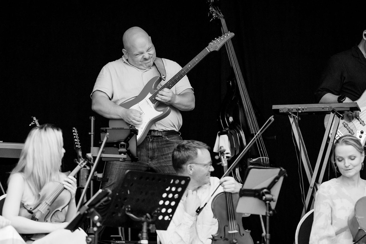 Musikalkväll med Peter Johansson och Emmi Christensson i Vadstena slott. sångkollektivet. Fotograf Rebecca Nordin.
