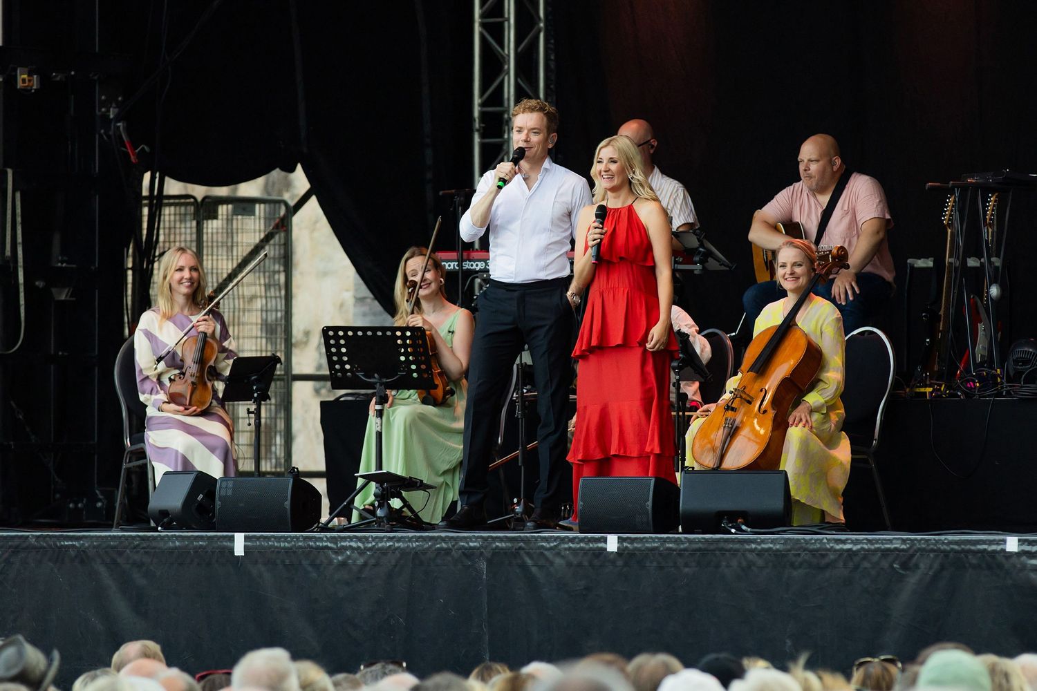 Musikalkväll med Peter Johansson och Emmi Christensson i Vadstena slott. sångkollektivet. Fotograf Rebecca Nordin.