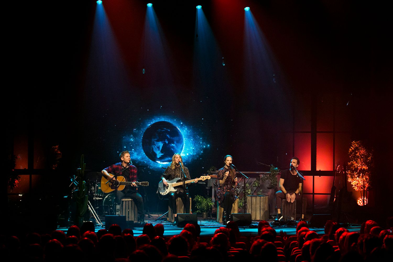 Peter, Bruno, Matilda och Petra Unplugged 2019. Fotograf Rebecca Nordin.