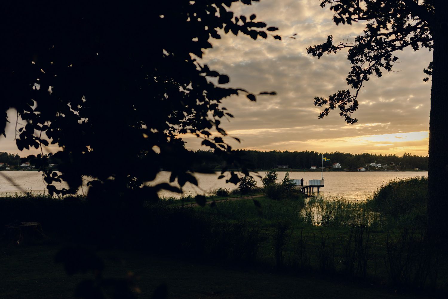 Bröllop på Presteruds herrgård i Kristinehamn. Bröllopsfotograf Rebecca Nordin i Karlstad. Bröllopsmiddagen i tältet.
