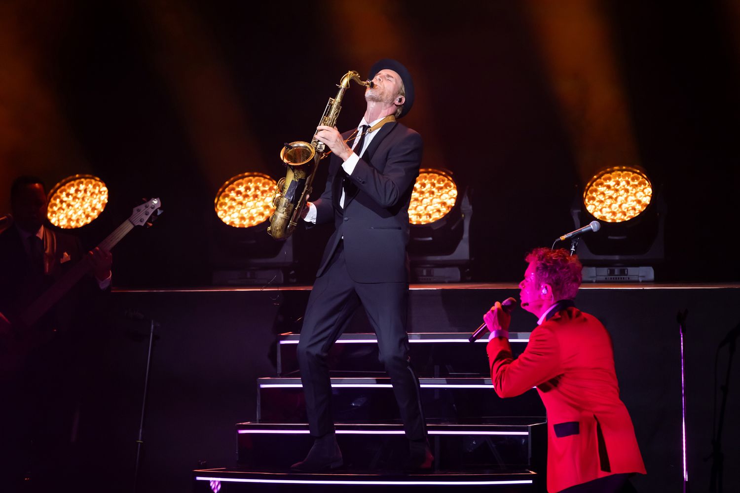 OH WHAT A NIGHT med Peter Johansson, Bruno Mitsogiannis, Robert Rydberg & David Lindgren. Saxofonsolo.
