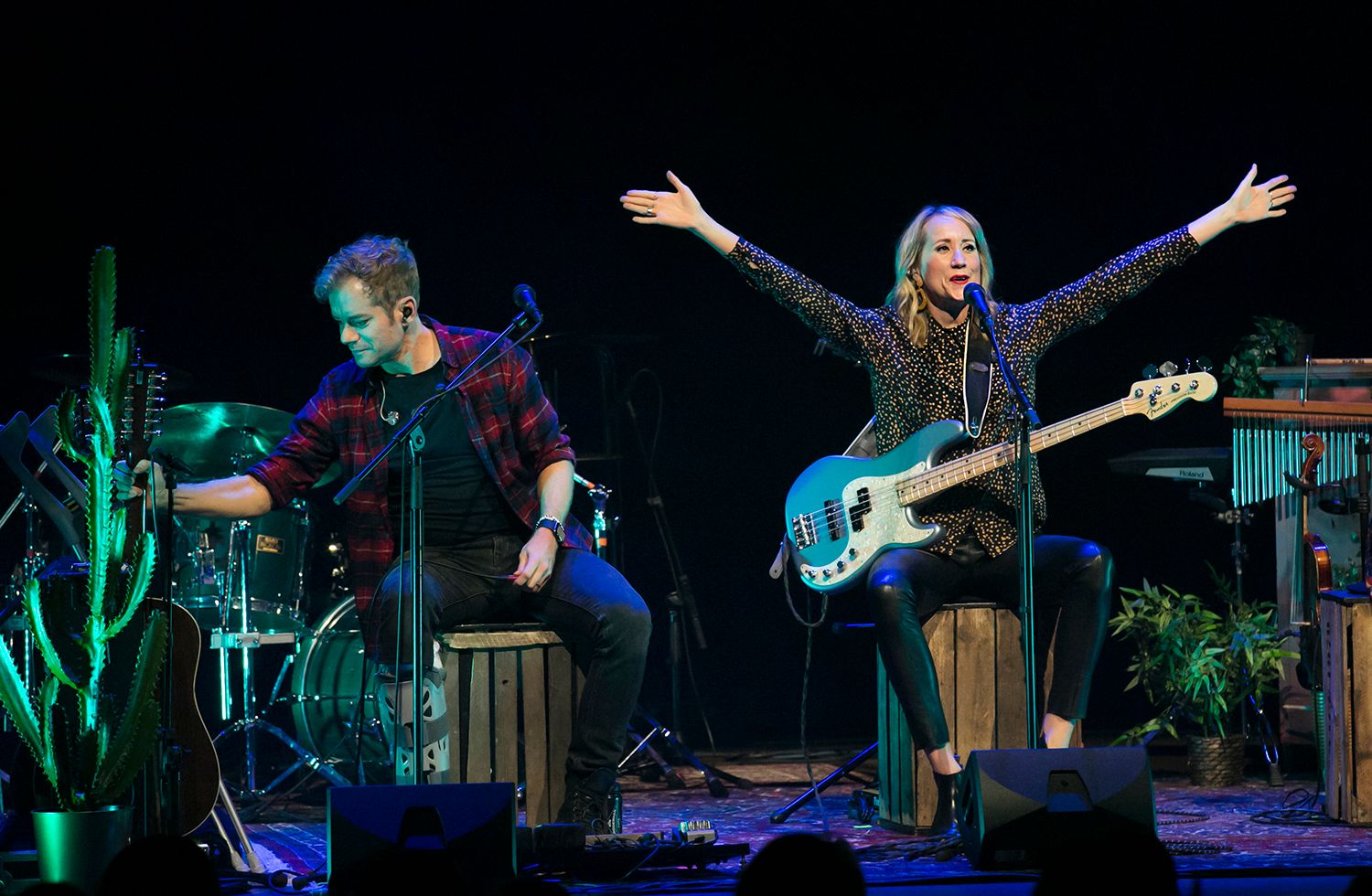 Peter, Bruno, Matilda och Petra Unplugged 2019. Fotograf Rebecca Nordin.