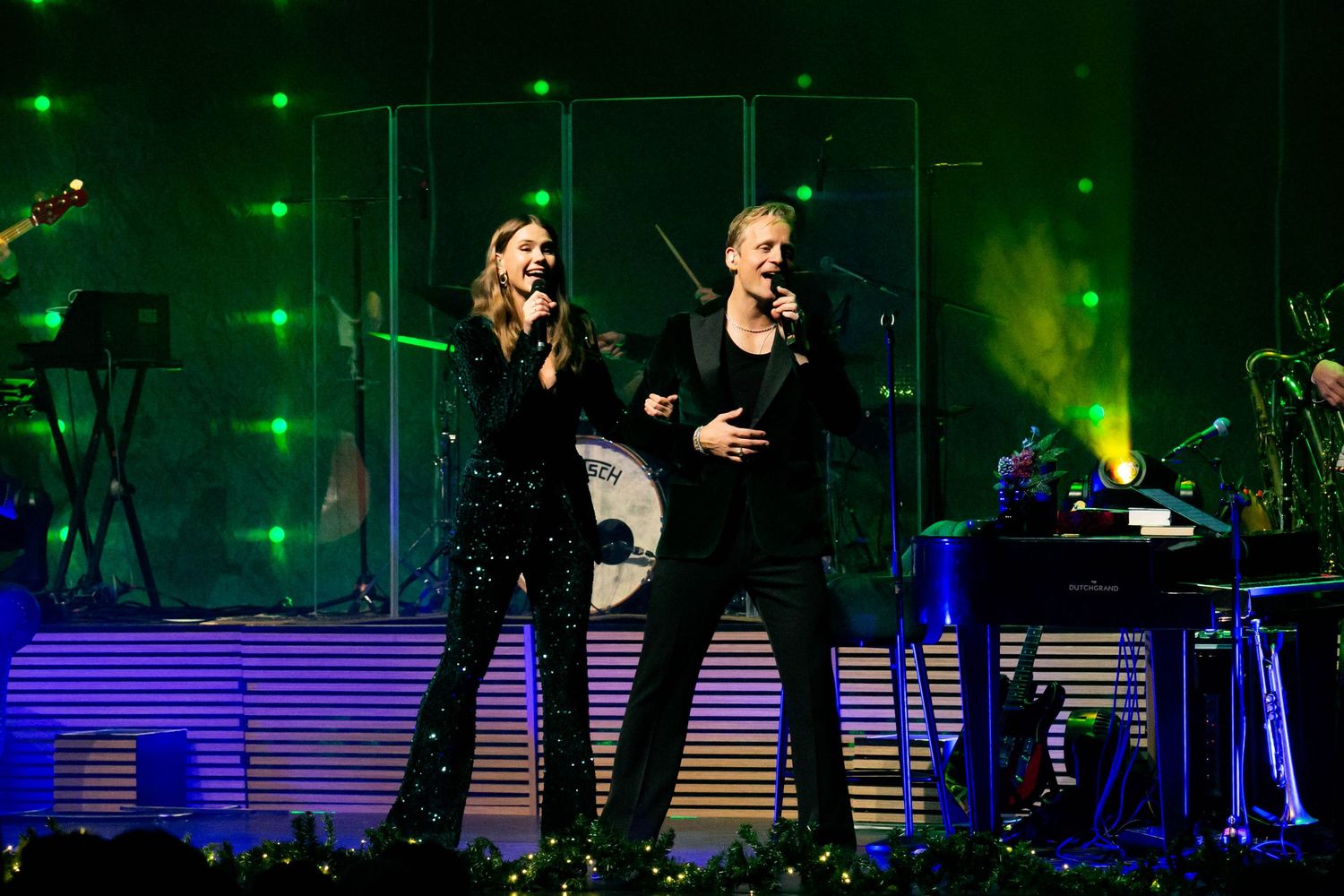 Christmas Night i Karlstad med Bruno Mitsogiannis, Wiktoria, Andreas Weise och Nike Sellmar. Fotograf Rebecca Nordin.
