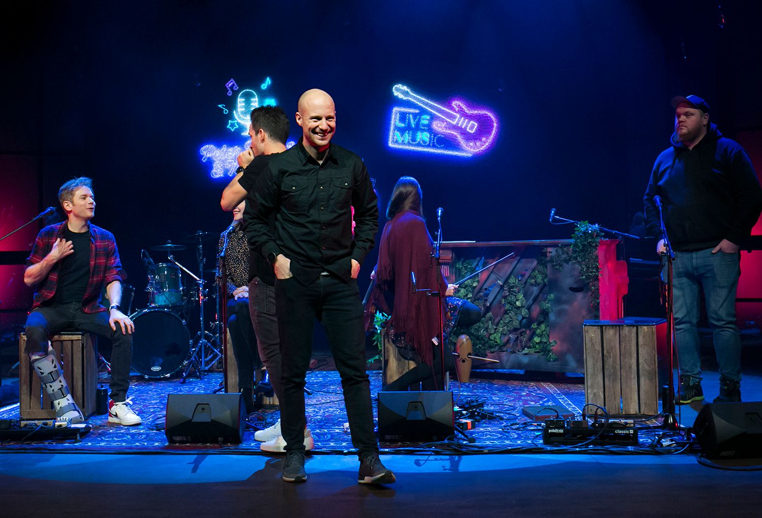 Peter, Bruno, Matilda och Petra Unplugged 2019. Fotograf Rebecca Nordin. Michael Jämtner.