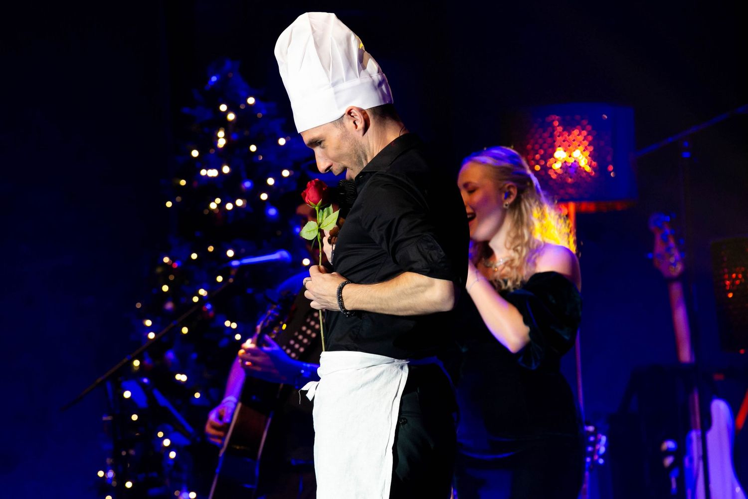 Christmas Night i Karlstad med Bruno Mitsogiannis, Wiktoria, Andreas Weise och Nike Sellmar. Fotograf Rebecca Nordin.