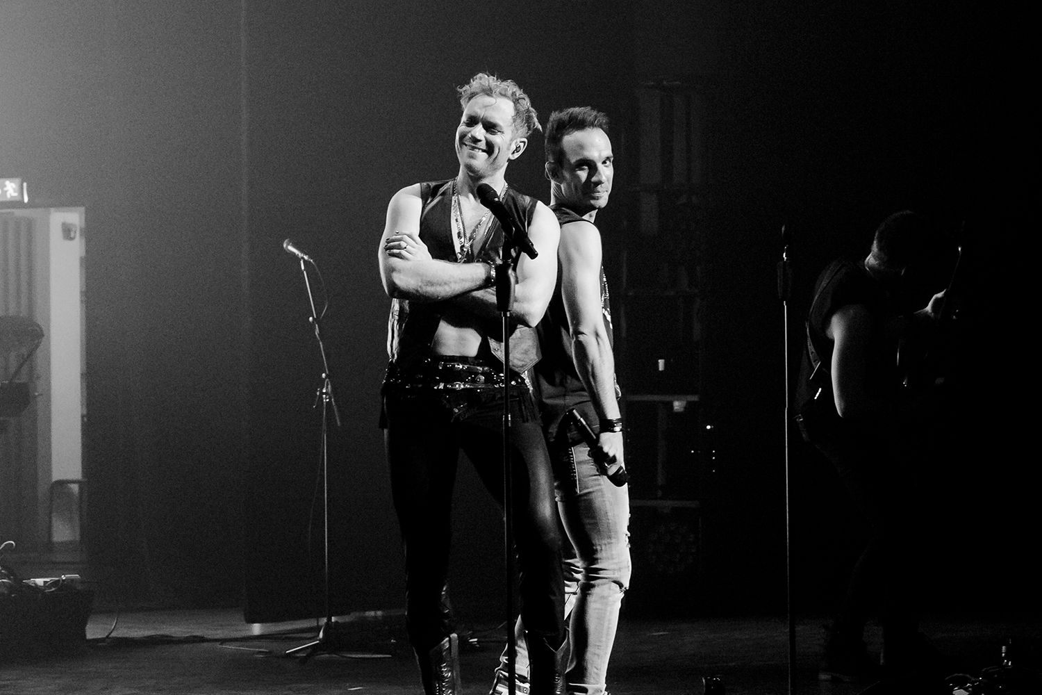 Peter Johansson och Bruno Mitsogiannis i Linköping. Fotograf Rebecca Nordin.