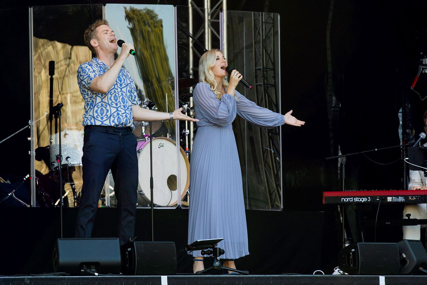Musikalkväll med Peter Johansson och Emmi Christensson i Vadstena slott. sångkollektivet. Fotograf Rebecca Nordin.