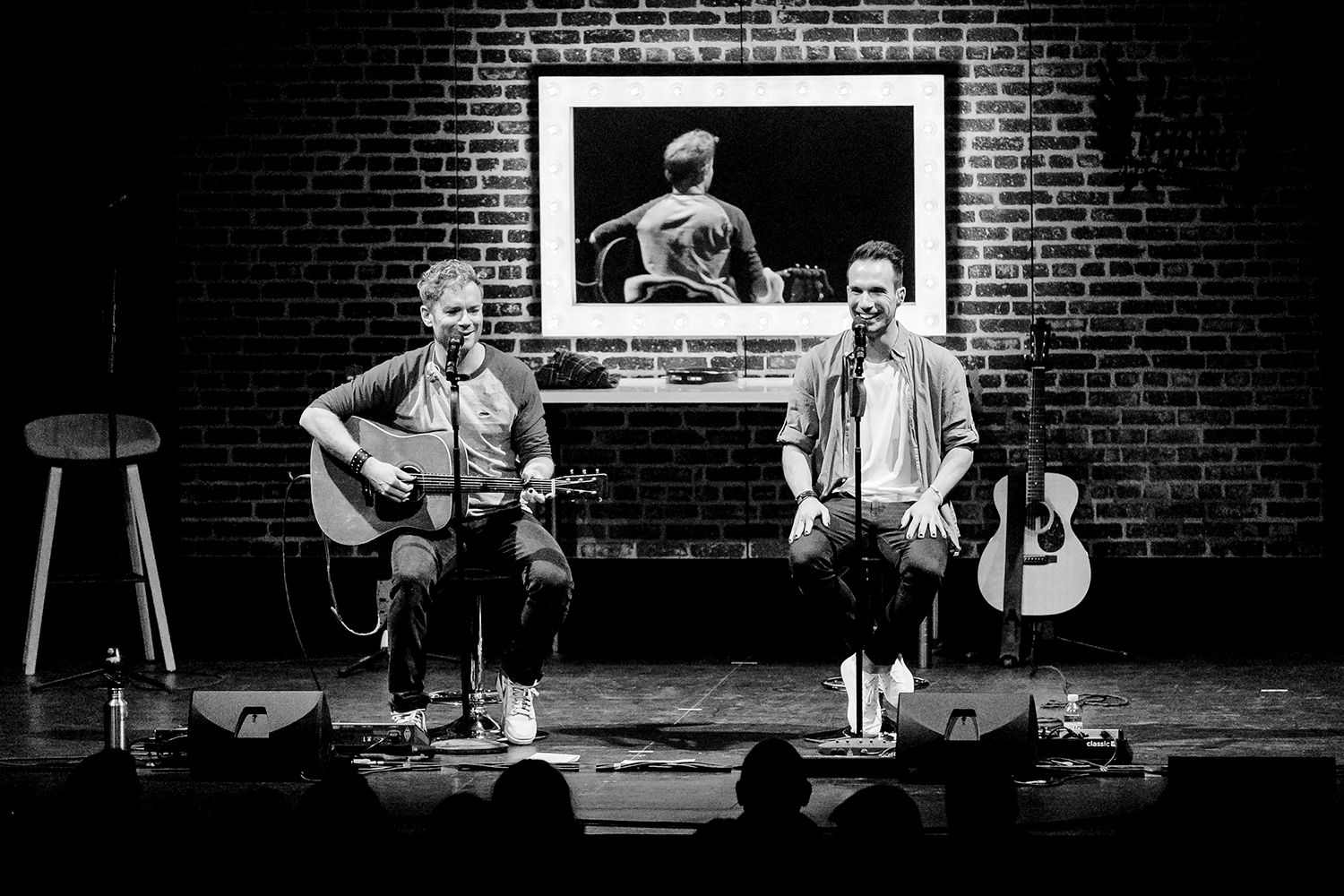 Peter Johansson och Bruno Mitsogiannis i Linköping. Fotograf Rebecca Nordin.